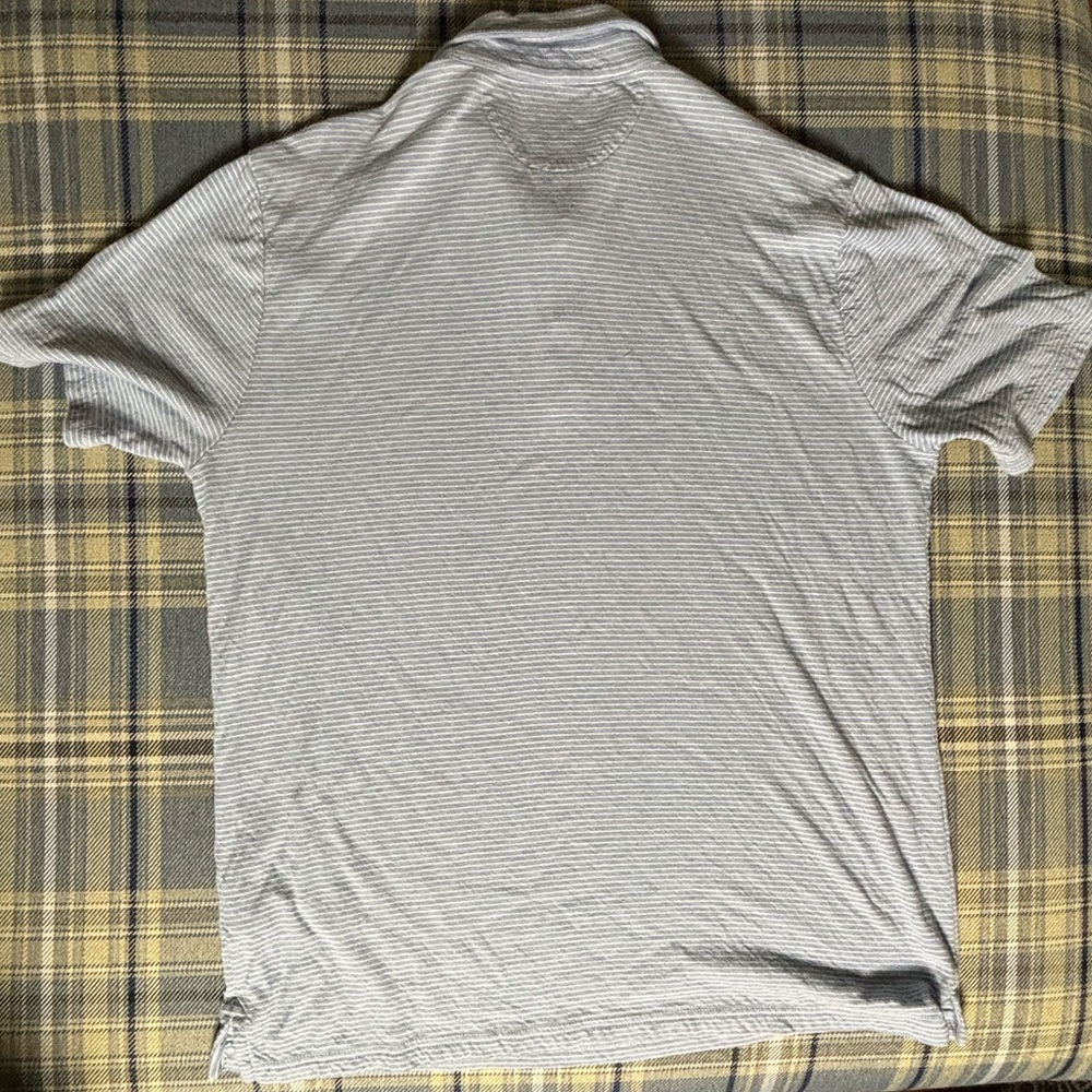 Faherty Cloud Collection Blue Polo, Pima Cotton S… - image 3